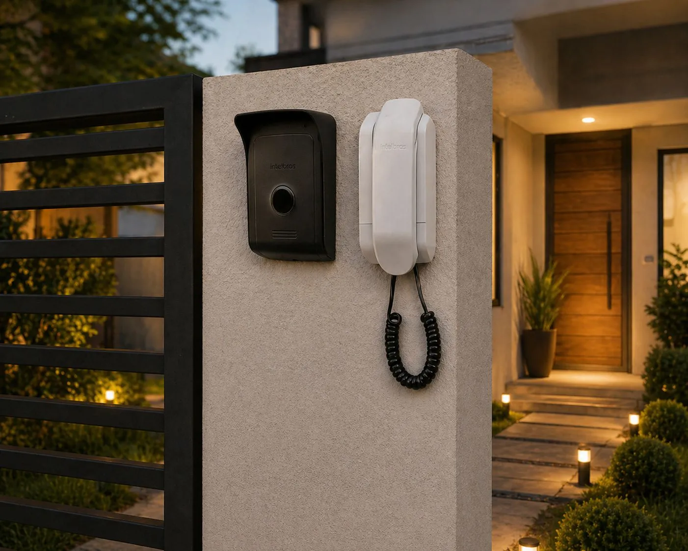 Instalação de interfone residencial com fio Intelbras em residência de São Paulo - Rei da Cerca Elétrica.